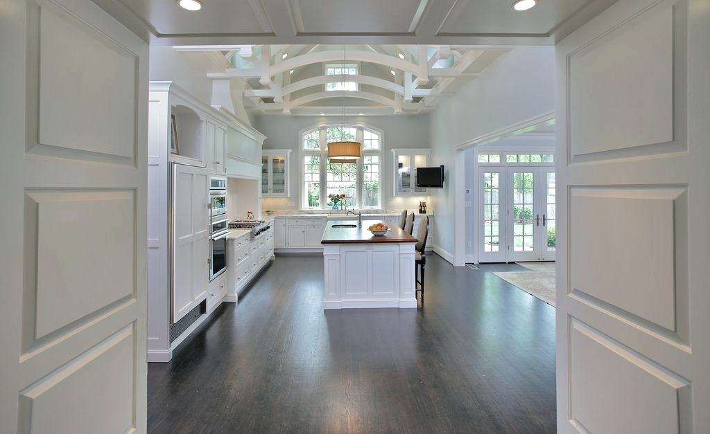 exposed beams in kitchen traditional kitchen with pendant light sink shaker recessed panel cabinets wood counters exposed beams in kitchen pictures
