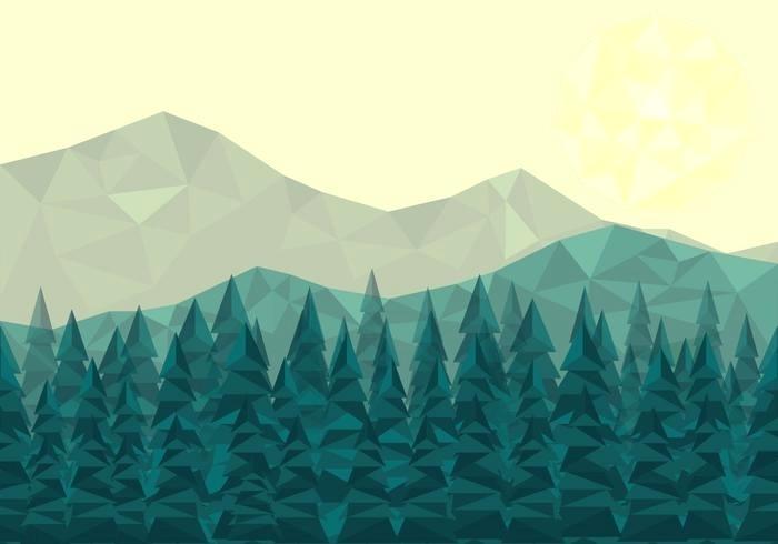 forest landscape vector low poly forest landscape vector forest landscape 27 vector