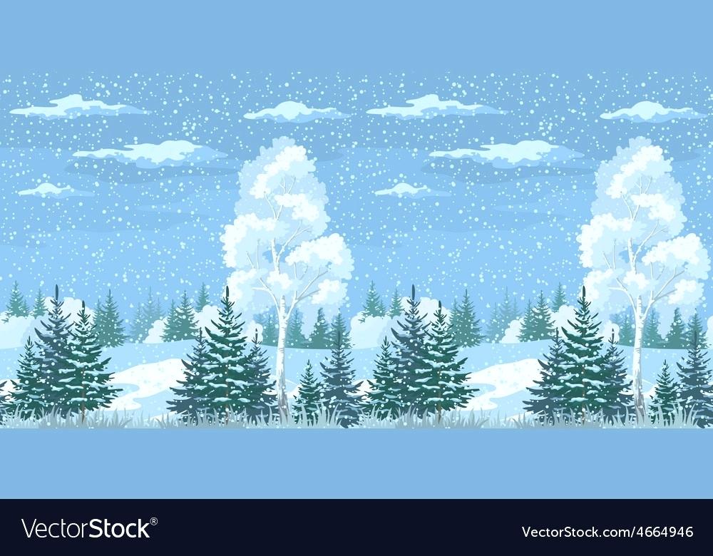 forest landscape vector seamless winter forest landscape vector image forest landscape 27 vector