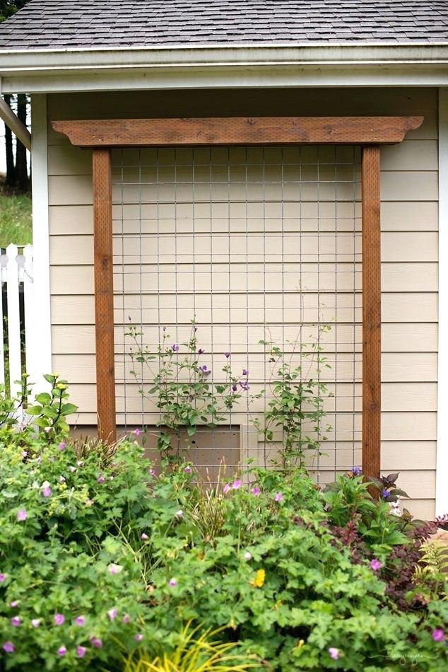 house trellis designs garden trellis out of pressure treated wood and cattle fencing house trellis ideas