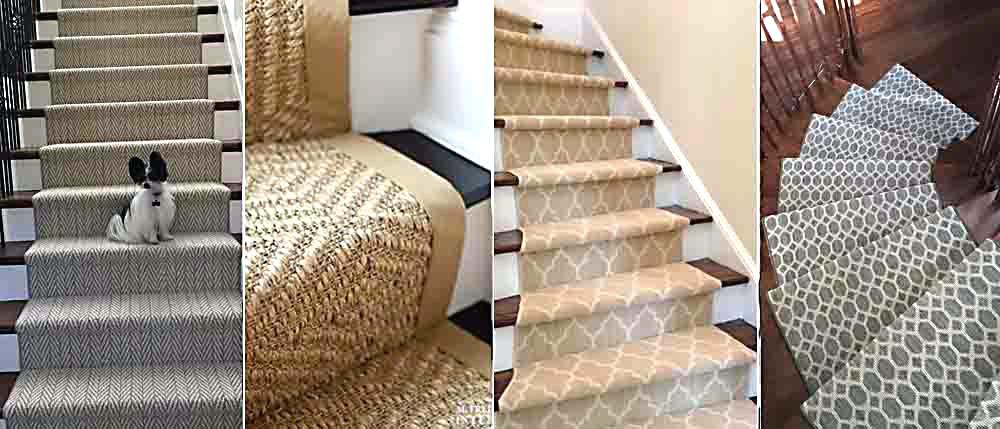 pics of stairs with runners area rugs