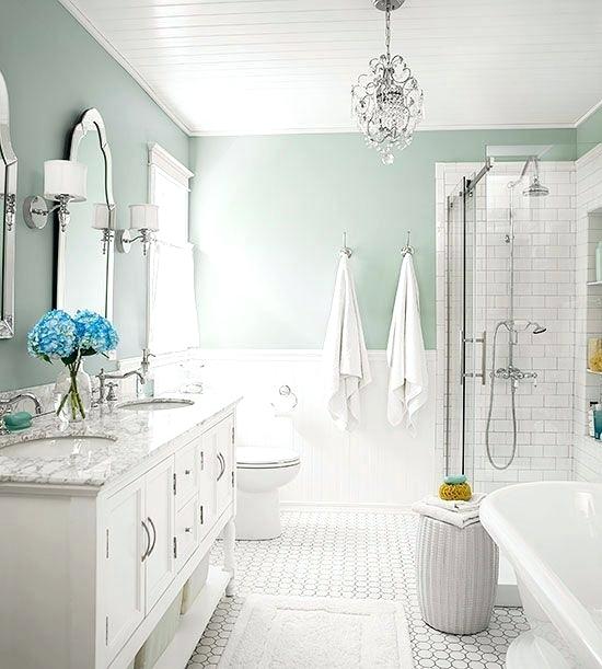 seafoam green bathroom paint cottage white silver i love this wall color interior decorating styles pdf