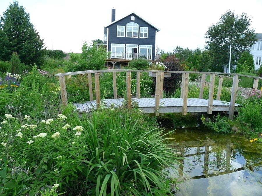 rustic landscaping ideas rustic landscape around cottage with a cool garden bridge design gardening