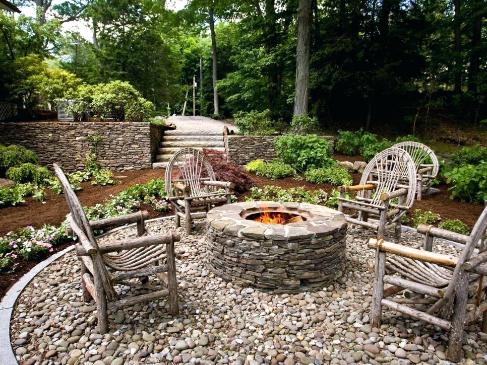 rustic landscaping ideas rustic style fire pits landscaping ideas design