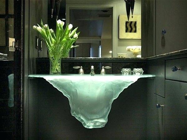 futuristic bathroom design modern house unusual glass basin at bathroom interiors equipped vase cabinets also mirror the extraordinary sinks that you will not find in an average futuristic bathroom in