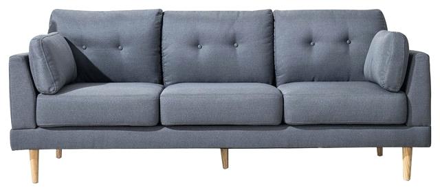 mid century sofa wood frame inspiring mid century modern ultra plush linen fabric sofa on sofas