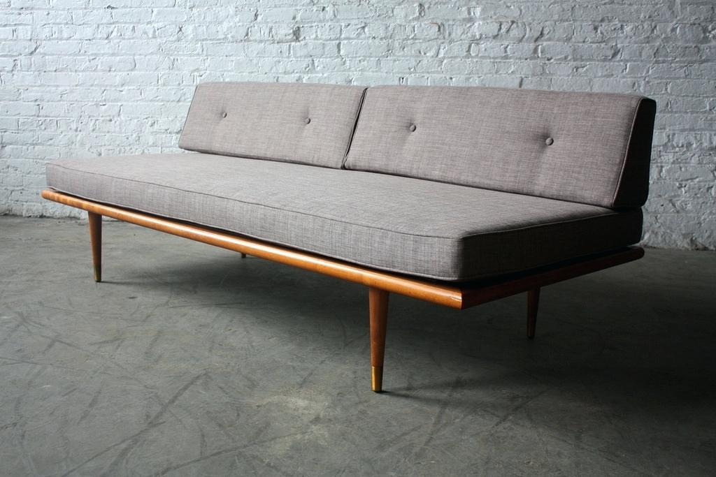 mid century sofa wood frame retro danish modern daybed sofa make a mid century all home designs 2