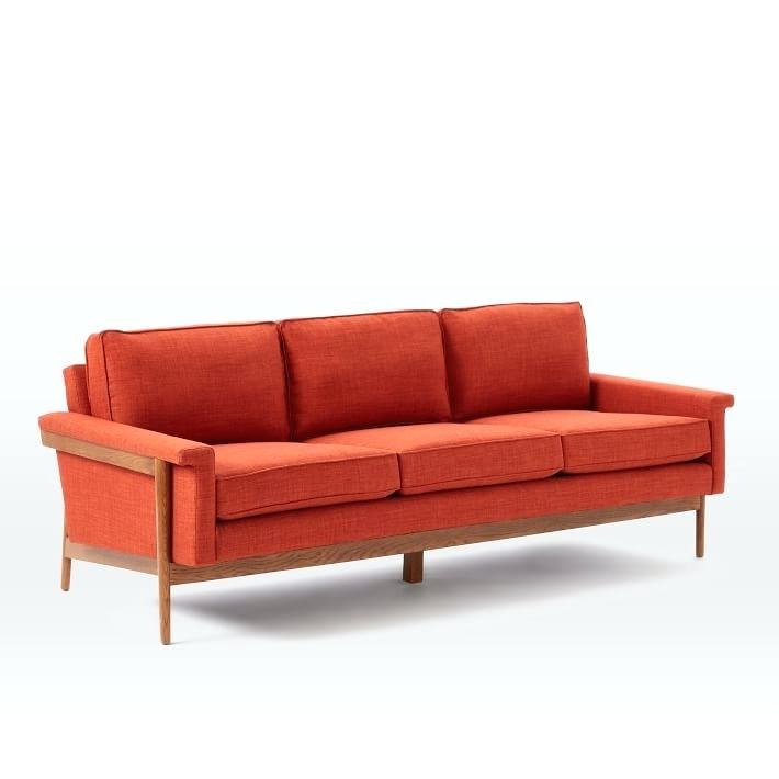 mid century sofa wood frame