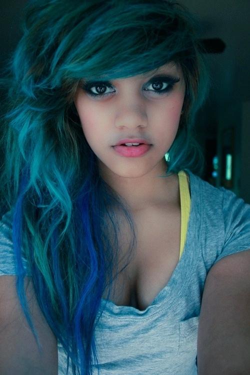 shades of teal hair i want blue coloured hair not to light not to dark teal blue hair color