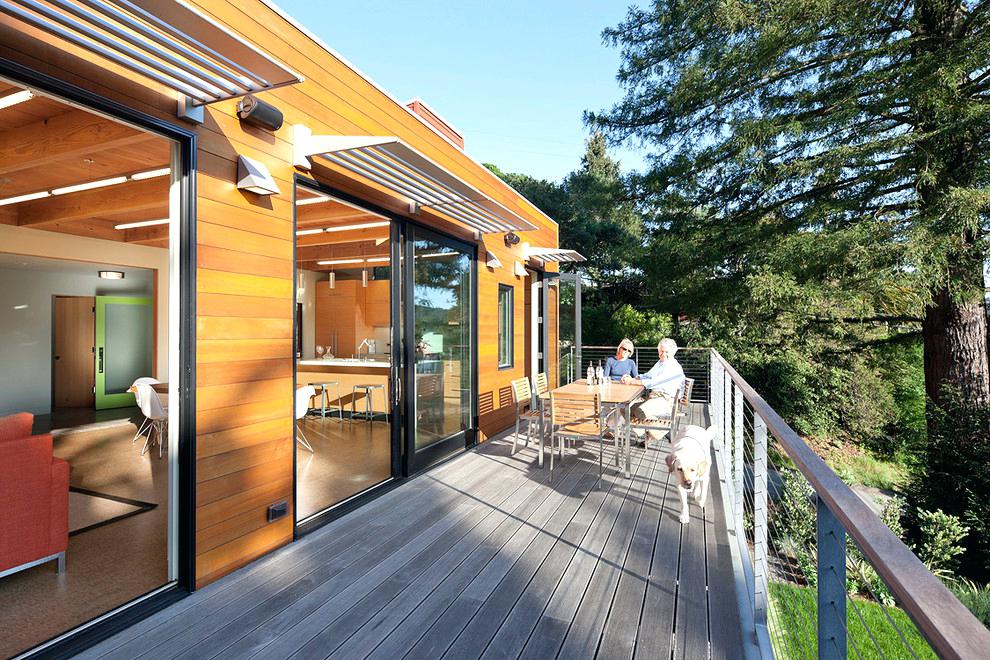contemporary metal awnings metal awning deck contemporary with awnings cable railing cedar siding wood