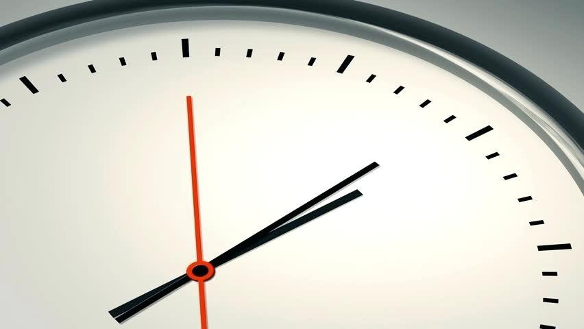modern clock face seconds to stock footage clip