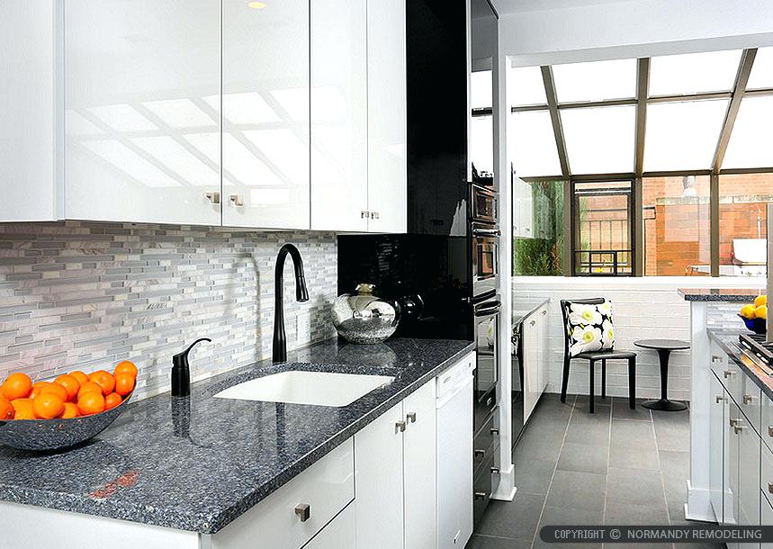 modern kitchen backsplash with white cabinets gray granite modern white cabinet kitchen glass tile