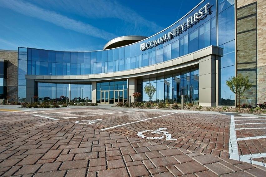 system pavers union city harmony permeable offer a sustainable solution for community first credit unions new corporate headquarters